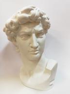 Гипсовая фигура голова Давида Микеланджело, 30х26х46см