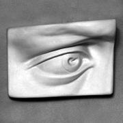 Гипсовая фигура глаз Давида правый, 20х11х14см