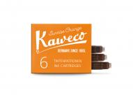 Картриджи для перьевых ручек KAWECO 6шт. оранжевый