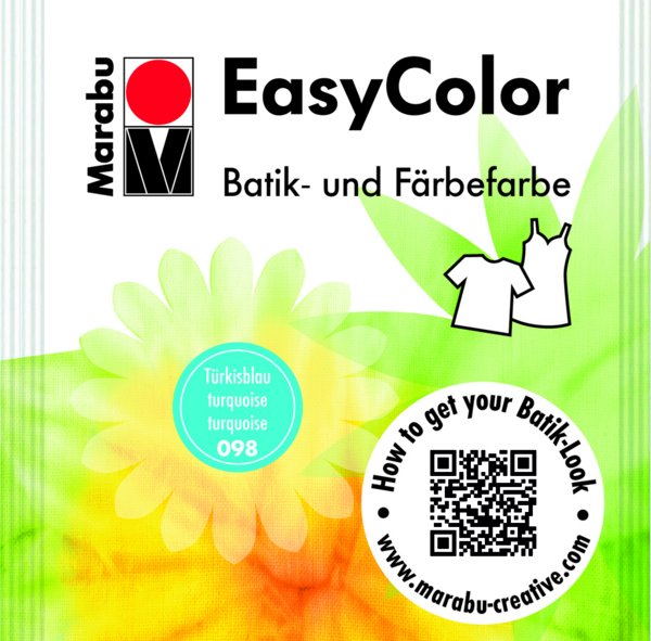 Краска для окрашивания ткани EASY COLOR бирюзовый 25г по 367.00 руб от Marabu