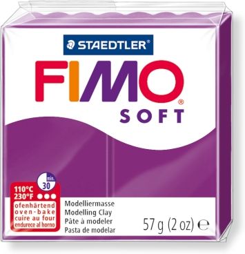 Пластика FIMO SOFT цв.№61 фиолетовый, брикет 57г по 392.00 руб от Staedtler