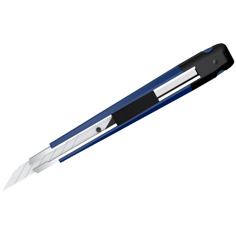 Нож канцелярский Berlingo HYPER auto-lock 9мм металлические направляющие синий по 130.00 руб от BERLINGO