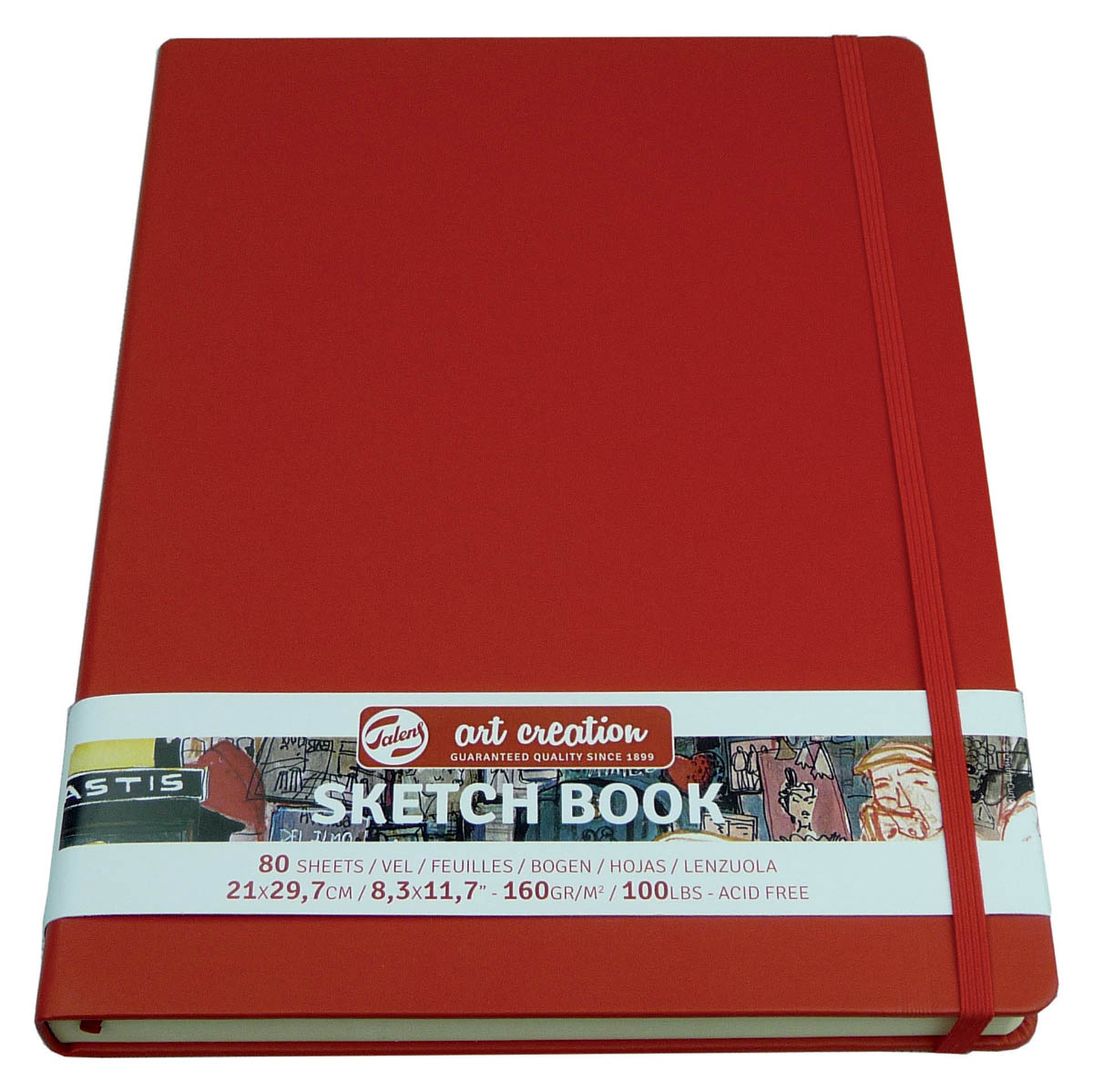 Скетчбук для рисования ARTCREATION 140г/кв.м (А4) 210х297мм 80л. красный по 1 176.00 руб от Royal Talens