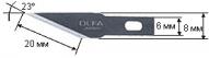 Набор лезвий перовых для ножа АК-4; 5шт, 20мм, сталь по 524.00 руб от Olfa