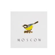 Значок металлический MOSCOW СИНИЦА по 350.00 руб от Heart of Moscow