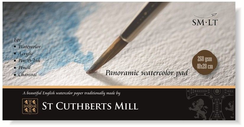 Альбом для акварели ST. CUTHBERTS MILL 260г/кв.м 200х400мм 20л. по 699.00 руб от SMLT Art