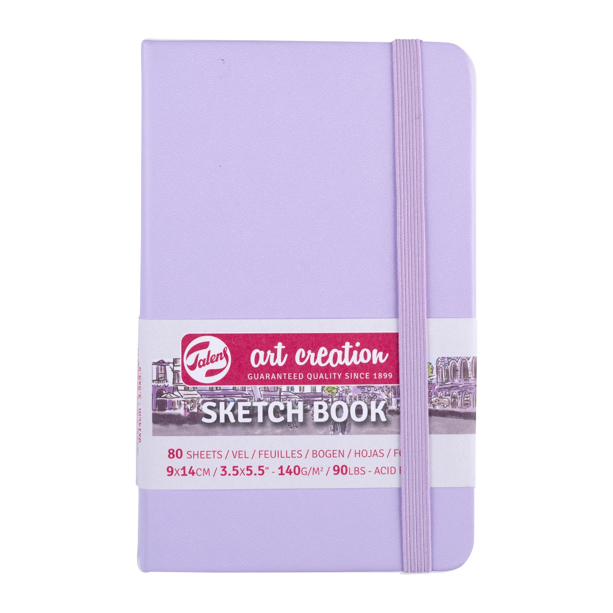 Скетчбук для рисования ARTCREATION 140г/кв.м 90х140мм 80л. фиолетовый пастельный по 390.00 руб от Royal Talens
