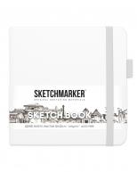 Скетчбук для графики SKETCHMARKER 140г/кв.м 120х120мм 80л. белый