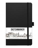 Скетчбук для графики SKETCHMARKER 140г/кв.м 130х210мм 80л. черный