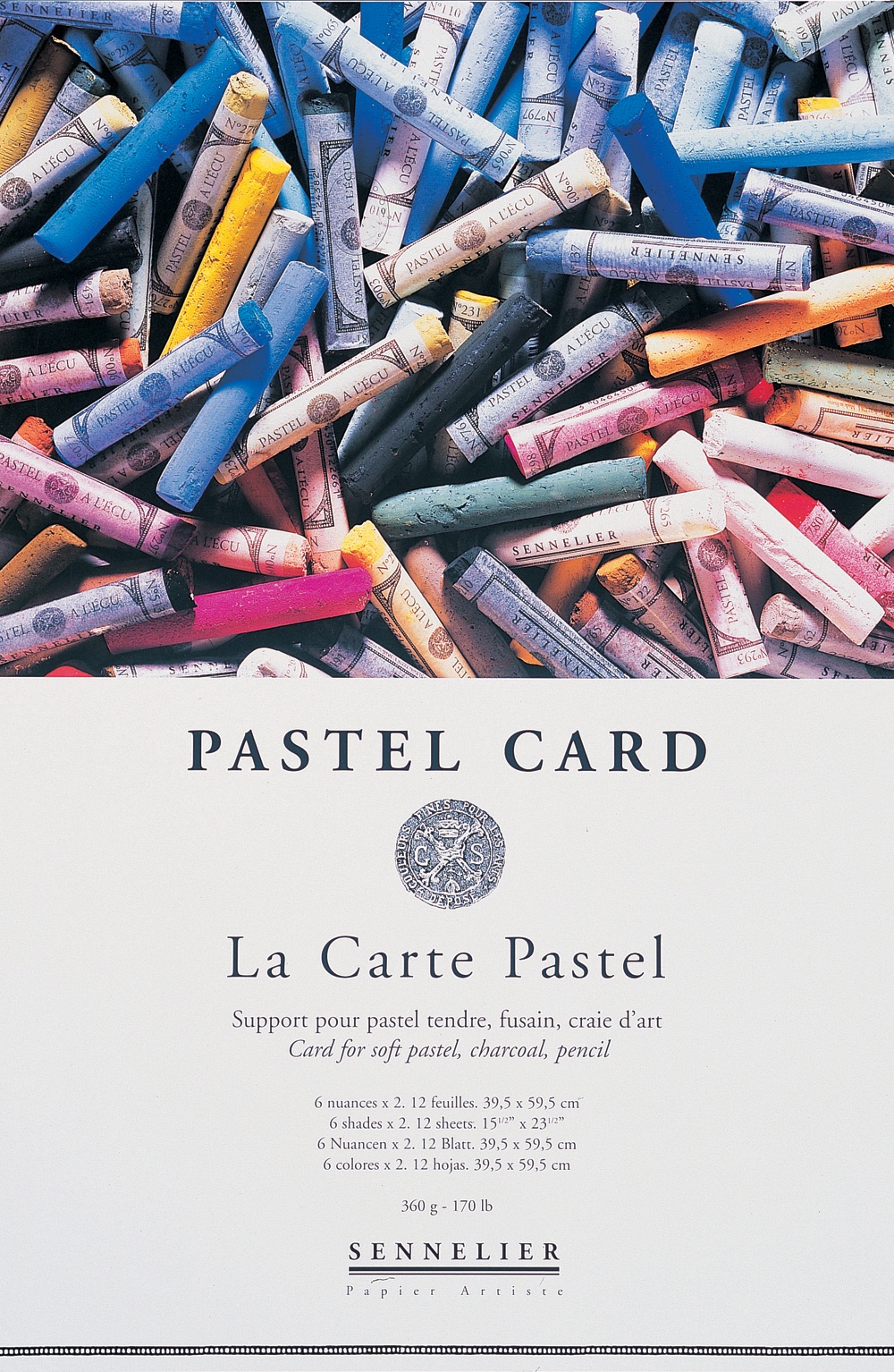 Альбом для пастели PASTEL CARD 360г/кв.м 395х595мм 12л 6цв. по 11 957.00 руб от Sennelier