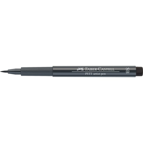 Ручка-кисточка капиллярная PITT ARTIST PEN SOFT BRUSH цв.№235 холодный серый 6 по 139.00 руб от Faber-Castell