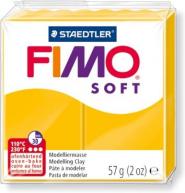 Пластика FIMO SOFT цв.№16 жёлтый, брикет 57г