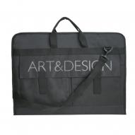 Папка на молнии ART&DESIGN А2 ткань черная, 2 внешних кармана, ремень по 1 990.00 руб от Antan