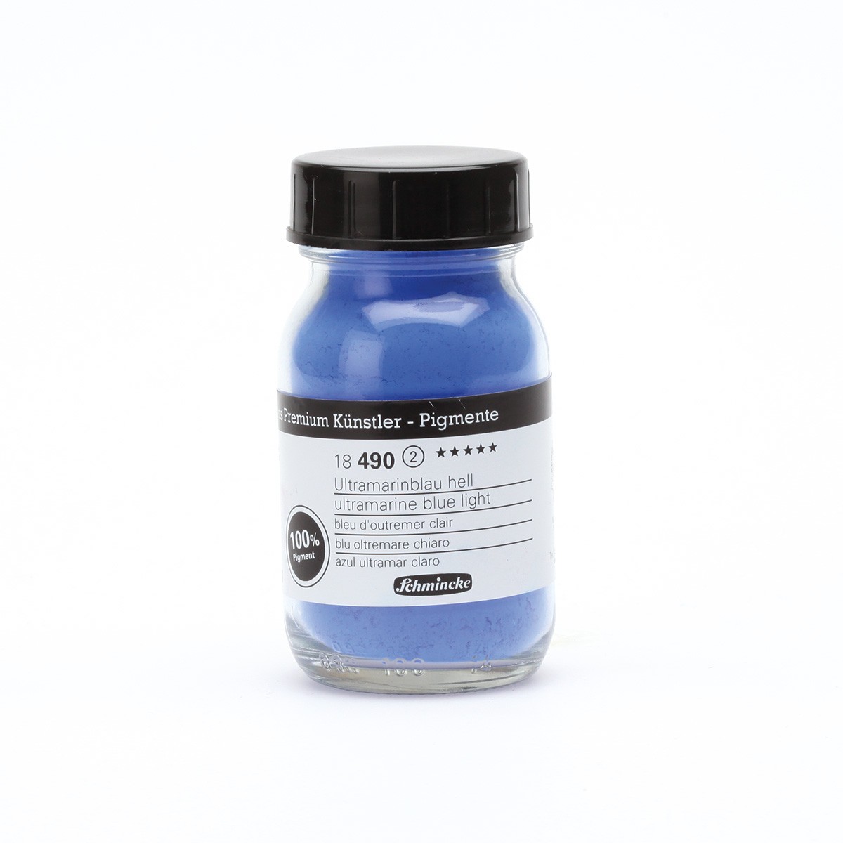 Пигмент цв.№490 ультрамарин синий светлый PB 29 sodium alumino-sulphosilicate банка 100мл по 2 104.00 руб от Schmincke