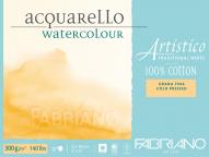 Альбом для акварели ARTISTICO TRADITIONAL WHITE 300г/кв.м 230х305мм 20л. grain fin (среднее зерно) хлопок 100% склейка по 5 283.00 руб от Fabriano