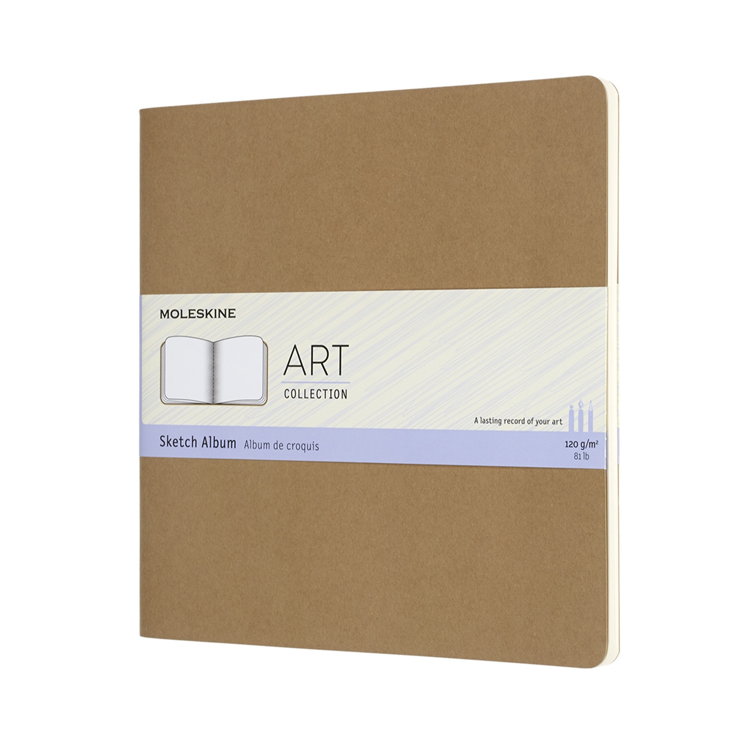 Скетчбук для рисования ART CAHIER SKETCH 120г/кв.м 190х190мм 44л. бежевый по 1 979.00 руб от Moleskine
