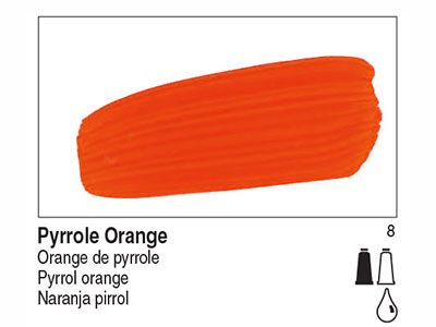 Краска акриловая GOLDEN Fluid цв.№ 2276 оранжевый пиррол флакон 118мл по 2 745.00 руб от Golden