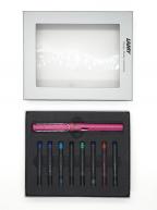 Набор ручка перьевая SAFARI F розовая+картр.ассорти 8шт, картонная уп-ка