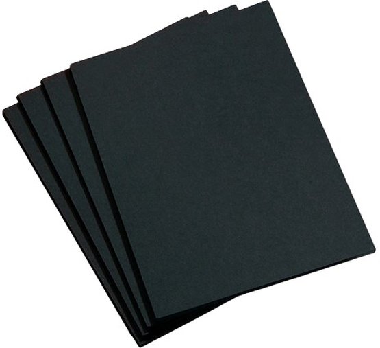 Бумага цветная 380г/кв.м 500х700мм черный по 117.00 руб от Folia Bringmann