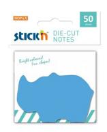 Блок для заметок STICK'N 50л, самоклеящийся бумажный, носорог по 60.00 руб от HOPAX