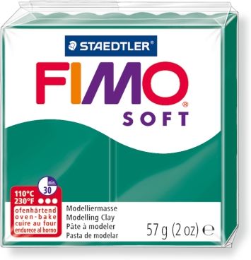 Пластика FIMO SOFT цв.№56 изумруд, брикет 57г по 392.00 руб от Staedtler