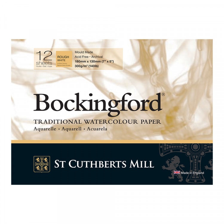 Альбом для акварели BOCKINGFORD ROUGH 300г/кв.м 180х130мм 12л. экстра белый по 1 121.00 руб от St Cuthberts Mill