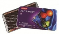 Набор цветных карандашей COLOURSOFT 36цв. в металлической упаковке