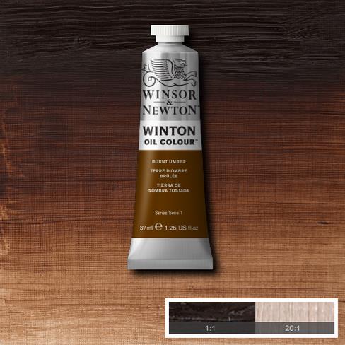 Краска масляная WINTON серия 1 цв.№076 умбра жженая туба 37мл по 520.00 руб от Winsor&Newton