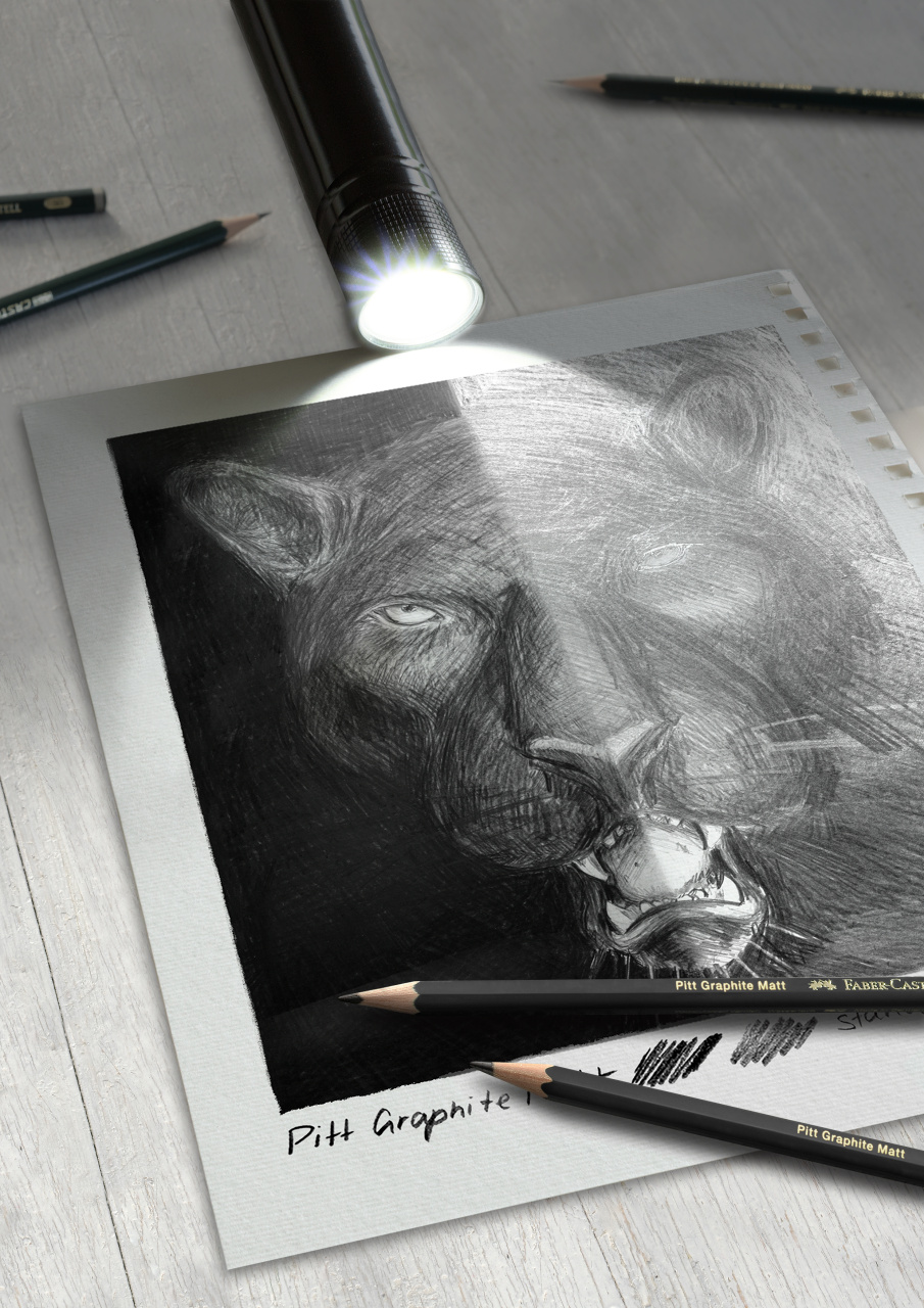 Карандаш чернографитный PITT GRAPHITE MATT 2В Карандаш чернографитный PITT GRAPHITE MATT 2В