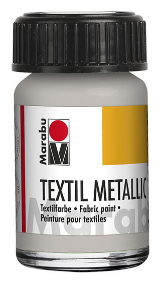 Краска по ткани TEXTIL METALLIC цв.№782 металлик серебряный, банка 15мл по 159.00 руб от Marabu