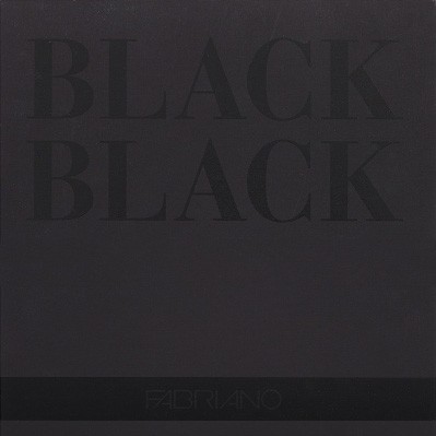 Альбом для зарисовок BLACKBLACK 300г/кв.м 200х200мм 20л. черная бумага склейка по 768.00 руб от Fabriano