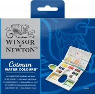 Набор красок акварельных COTMAN COMPACT BOX 14цв.(полукюветы)+кисть в пластиковой упаковке по 4 295.00 руб от Winsor&Newton