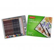 Набор COLOUR COLLECTION цветные карандаши, пастель, 24 шт, металлическая уп-ка по 3 780.00 руб от Derwent