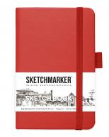 Скетчбук для графики SKETCHMARKER 140г/кв.м 90х140мм 80л. красный