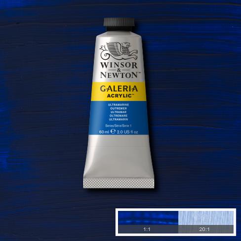 Краска акриловая GALERIA серия 1 цв.№660 ультрамарин туба 60мл по 505.00 руб от Winsor&Newton