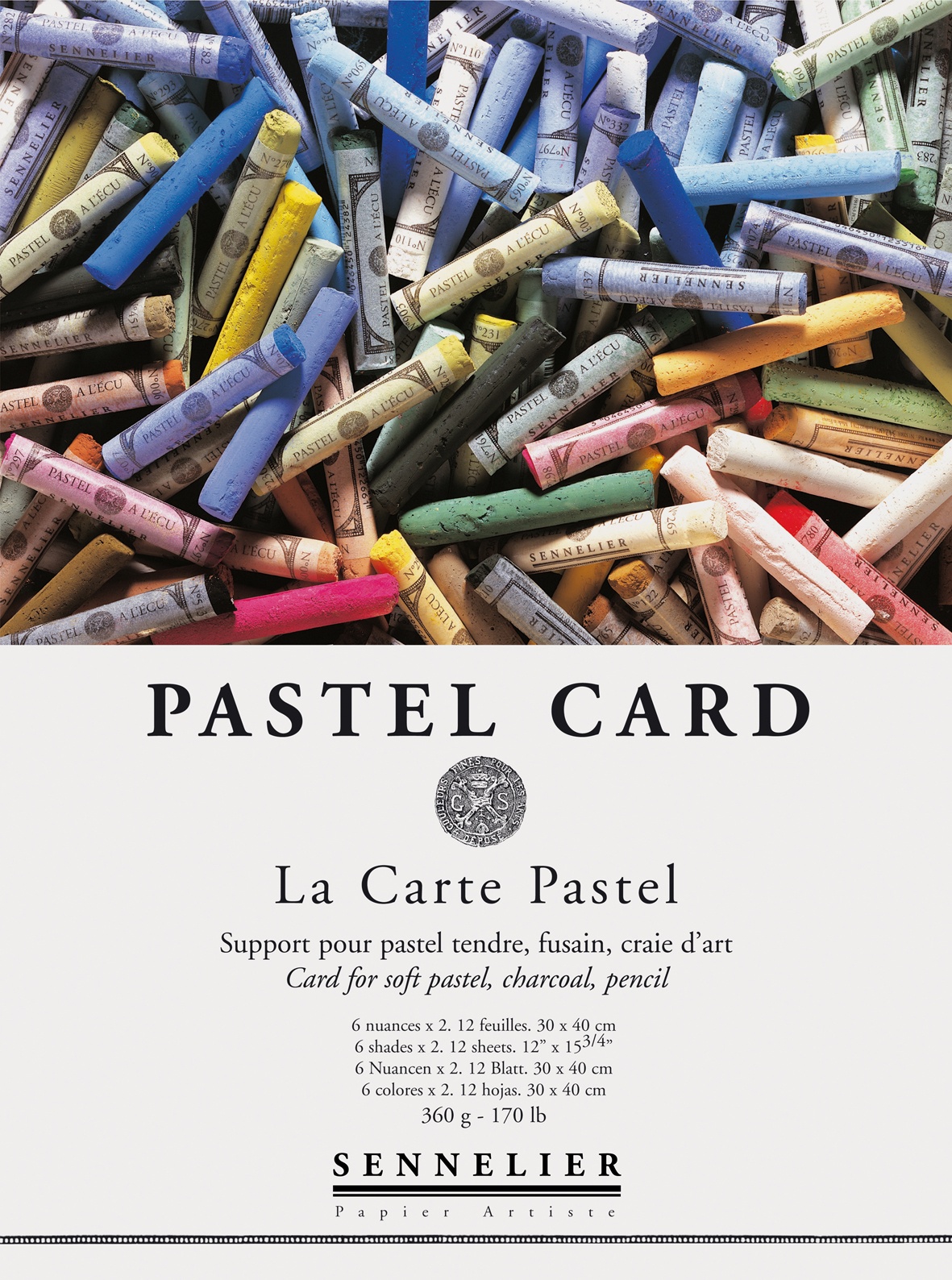 Альбом для пастели PASTEL CARD 360г/кв.м 300х400мм 12л 6цв. по 5 370.00 руб от Sennelier