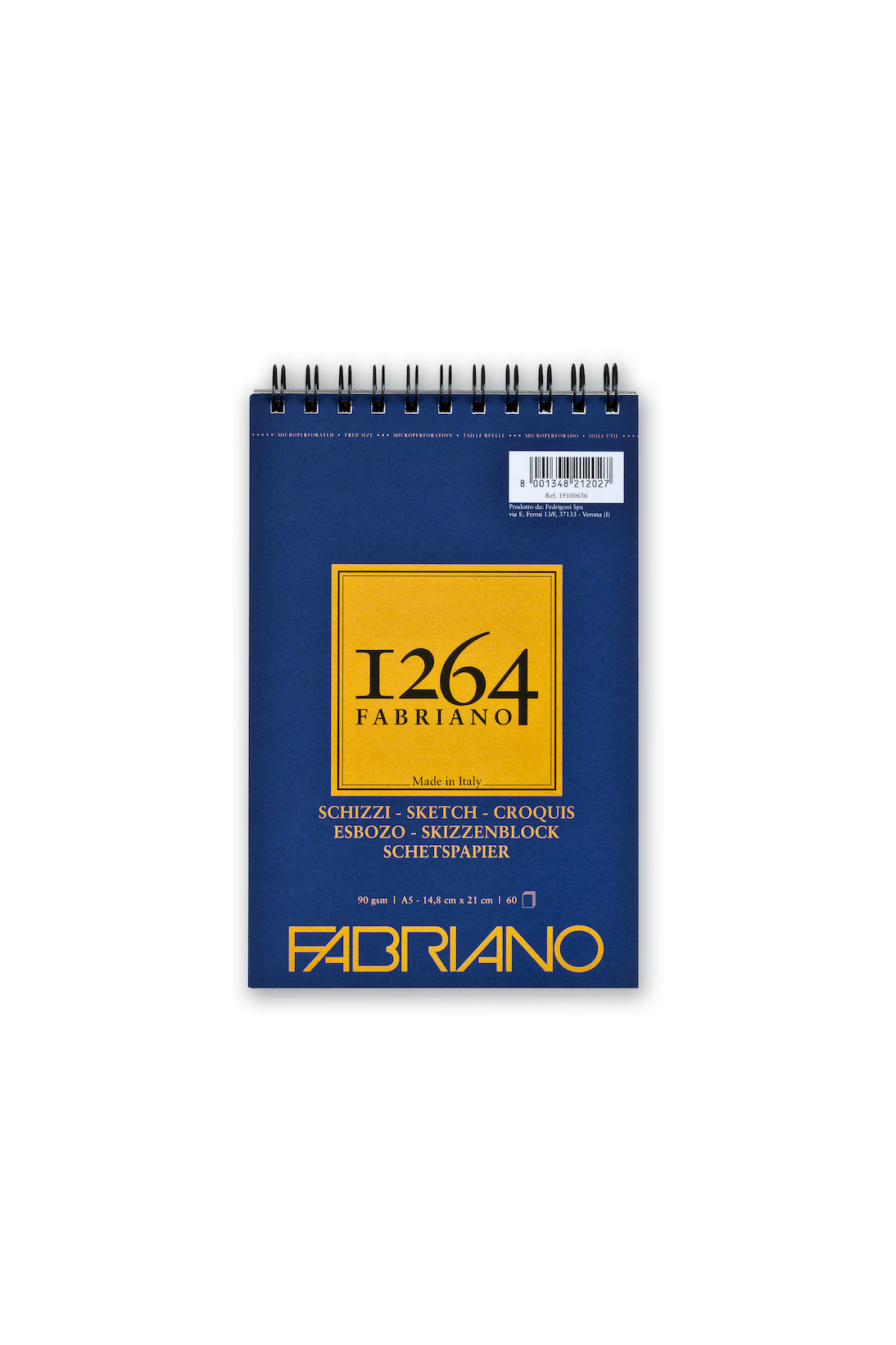 Альбом для графики 1264 SKETCH 90г/кв.м (А5) 148х210мм 60л. на спирали по 481.00 руб от Fabriano