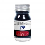 Чернила Herbin цв.Bleu des profondeurs сине-черный банка 10мл