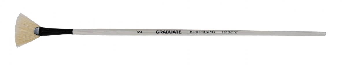 Кисть для масла и акрила щетина веерная GRADUATE серия 146, №2, длинная ручка по 199.00 руб от Daler-rowney