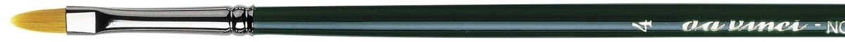 Кисть для масла синтетика плоская овальная NOVA-1875 №4 ручка длинная по 399.00 руб от Da Vinci