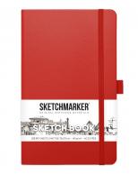 Скетчбук для графики SKETCHMARKER 140г/кв.м 130х210мм 80л. красный