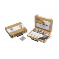 Набор красок акварельных PROFESSIONAL BAMBOO BOX 12цв. по 8мл+аксессуары в деревянной упаковке по 18 105.00 руб от Winsor&Newton