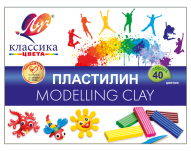 Набор пластилина КЛАССИКА 40цв. 800г со стеком картонная уп-ка от Луч по 418.00 руб Набор пластилина КЛАССИКА 40цв. 800г со стеком картонная уп-ка по 418.00 руб от Луч