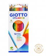Набор цветных карандашей GIOTTO STILNOVO шестигранные d:3.3мм 12цв., картонная уп-ка по 742.00 руб от GIOTTO