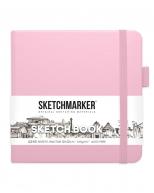 Скетчбук для графики SKETCHMARKER 140г/кв.м 120х120мм 80л. розовый