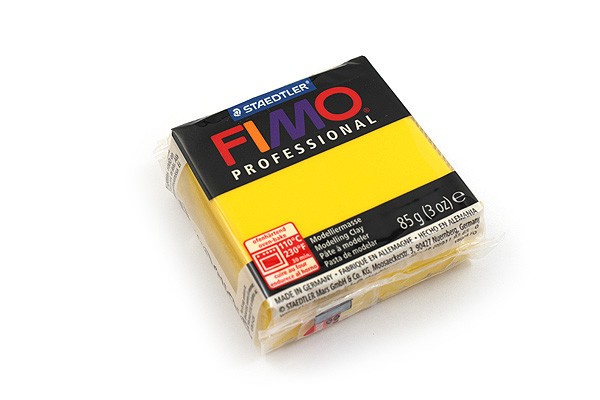 Пластика FIMO PROFESSIONAL цв.№100 чистый желтый, брикет 85г по 579.00 руб от Staedtler