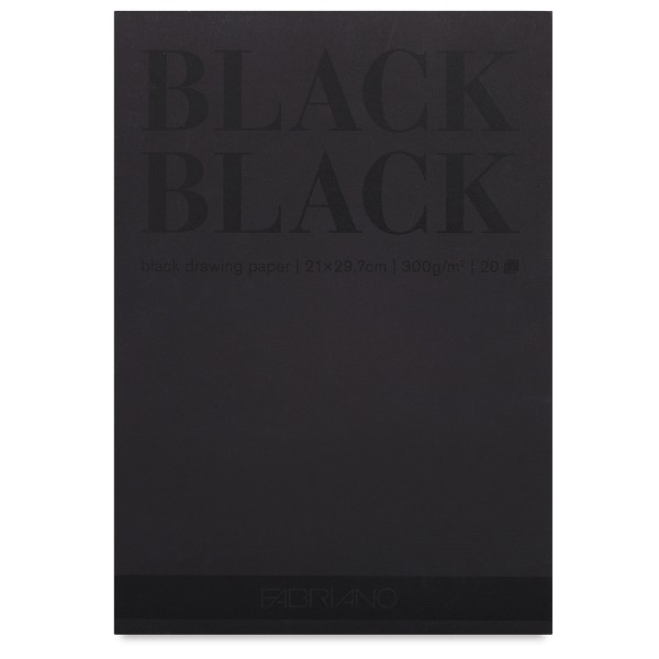 Альбом для зарисовок BLACKBLACK 300г/кв.м (А4) 210х297мм 20л. черная бумага склейка по 975.00 руб от Fabriano
