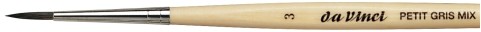 Кисть для акварели mix круглая PETIT GRIS MIX-5590 №03 ручка короткая по 699.00 руб от Da Vinci