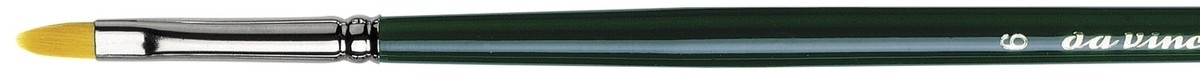 Кисть для масла синтетика плоская овальная NOVA-1875 №6 ручка длинная по 499.00 руб от Da Vinci
