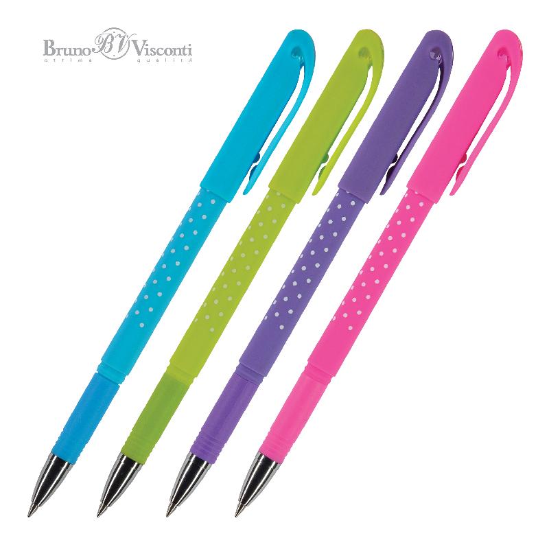 Ручка шариковая DeleteWriteArt Горошек d:0,5мм синяя стираемые чернила по 10.00 руб от Bruno Visconti